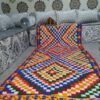 Authentic Moroccan Boucherouite Rug - Handmade Colorful Bohemian Tapestry for Eclectic Home Decor - Image 3