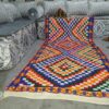 Authentic Moroccan Boucherouite Rug - Handmade Colorful Bohemian Tapestry for Eclectic Home Decor - Image 13
